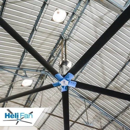 Black Hvls Fan For Trussless Roofing Proflex