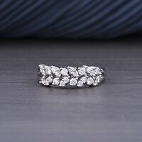 BEAUTIFUL LADIES RING 18KT WHITE GOLD 0.72ct Lab Grown Diamonds