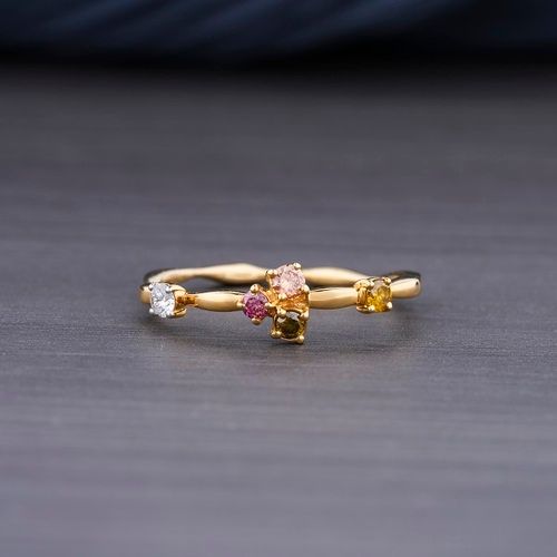 BEAUTIFUL LADIES RING 18KT YELLOW GOLD 0.2ct Lab Grown Diamonds