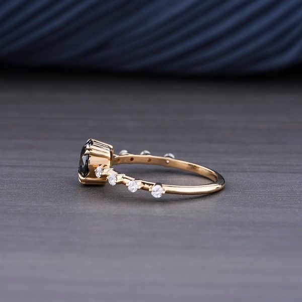 BEAUTIFUL LADIES RING 18KT YELLOW GOLD 1.5ct Lab Grown Diamonds