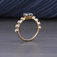 BEAUTIFUL LADIES RING 18KT YELLOW GOLD 1.5ct Lab Grown Diamonds