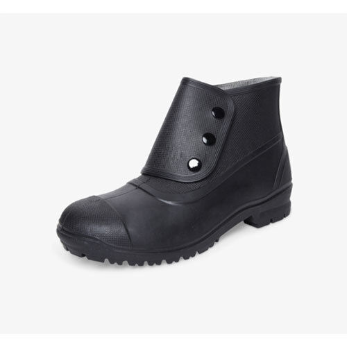 Black 3 Button Boot Bata Safety Shoes