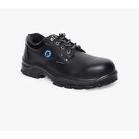 Derby Bata Safety Shoes - Buff Smooth Leather, Pu Insole, Size 3-8 | Composite Toe, Lace Style, Black Design