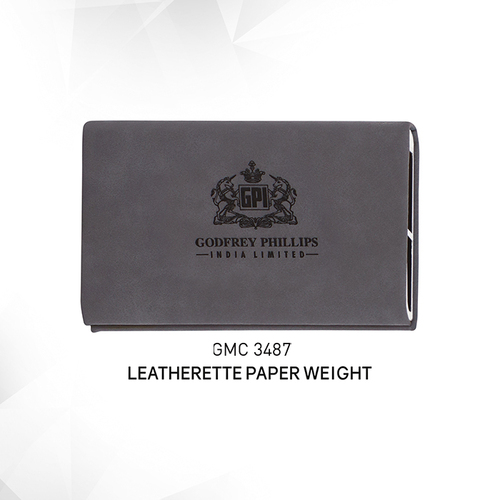 Phillips leather paper weight