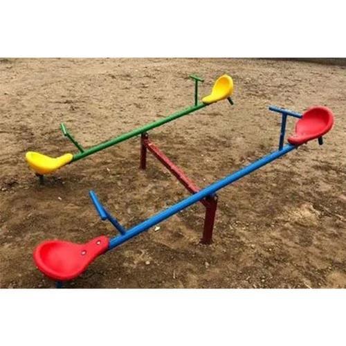 DOUBLE METAL SEE SAW FOR PLAYGROUND