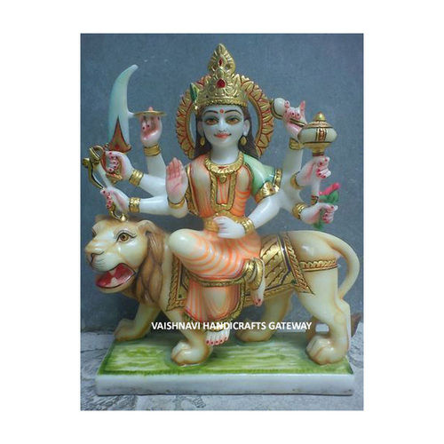 Handmade Pure Vietnam Marble Durga Maa Statue