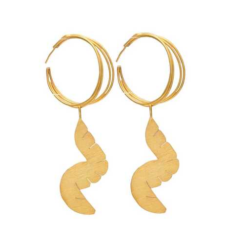 handmade designer hoop earring set