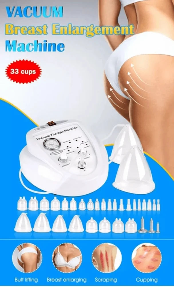 ABS Plastic Vacuum Therapy Machine Chest Enlargement Massage Device, For Clinical, Electrotherapy equipment