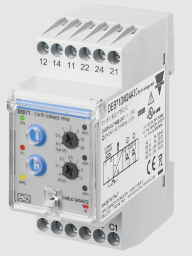 DEB71DM24A5 Modular Earth Leakage Monitoring Relay