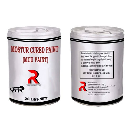 Mositur cured paint