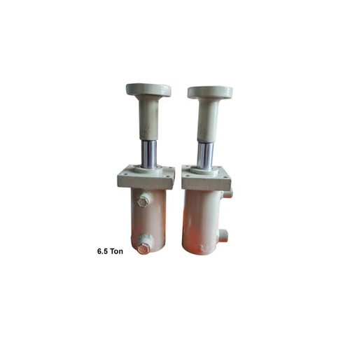 Front Flange Mounting Hydraulic Cylinder - Color: White