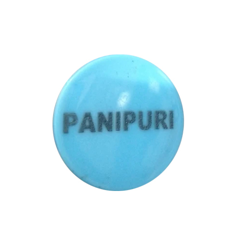 Personalised Plastic Token Coin - 30mm Size, Blue Color, For Use In Foods, Compatible With Morel Brand