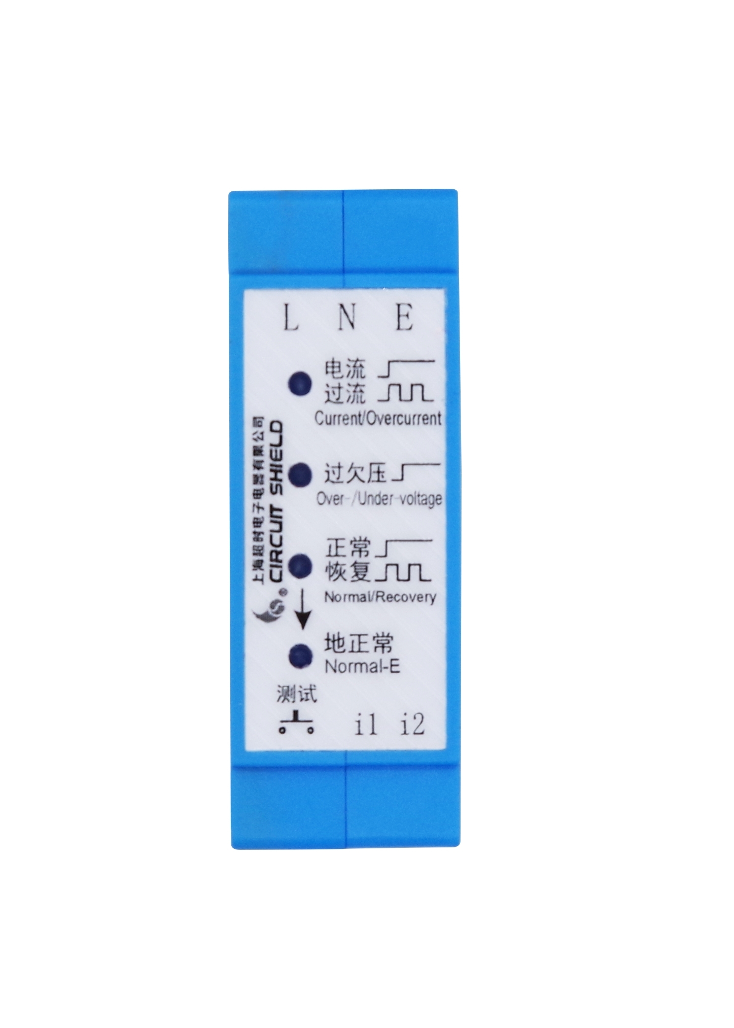 ABJ2-76W Single-Phase Three-Wire AC Voltage & Current Protector (For Trippping Leakage Protectors)