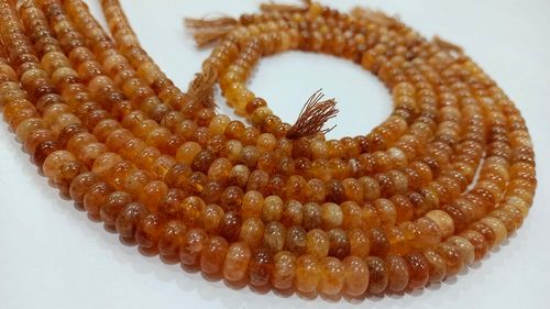 Natural Sunstone Rondelle Plain 8mm Beads Sold per Strand 8'' Long