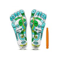 Acupressure Socks - Cotton Poly Blend, Free Adult Size - High Elasticity, Breathable, Quick Dry, Machine Washable, Non-binding Comfort, Sublimation Design, Unisex Ideal For All Ages, Pain Relief And Energy Balance