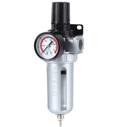 Silver S Series Air Filter Regulator With Gauge