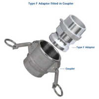 Amfit SS Camlock Coupling Male Threaded Type F Adaptor