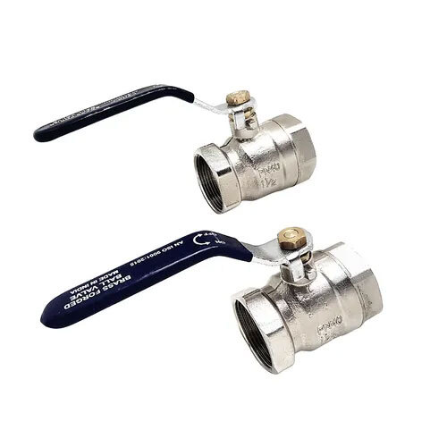 Brass Ball Valves 1 1-2 inch - 40 mm Chrome Plated
