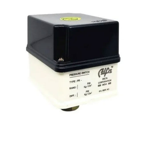 Black And White Alfa Pressure Switch 1-4 Bar Pr-4, Auto Cut-Off Switch For Air & Water