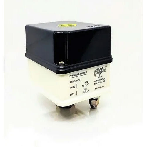 Black And White Alfa Pressure Switch 1-4 Bar Prv-4, Auto Cut-Off Switch For Air & Water