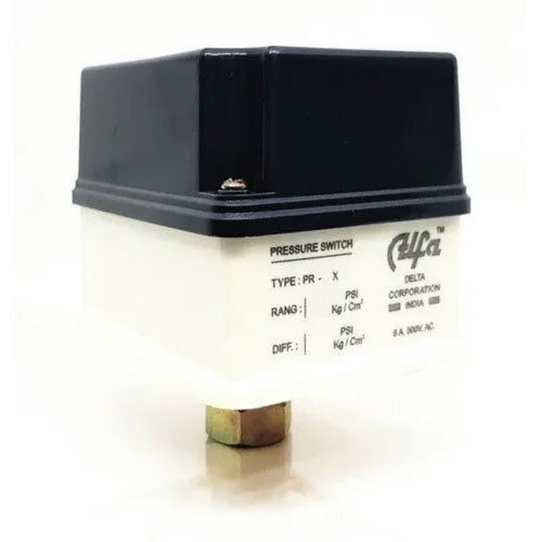 Black And White Alfa Pressure Switch 2.5-9.5 Bar Pr-9x, Auto Cut-off Switch For Air & Water