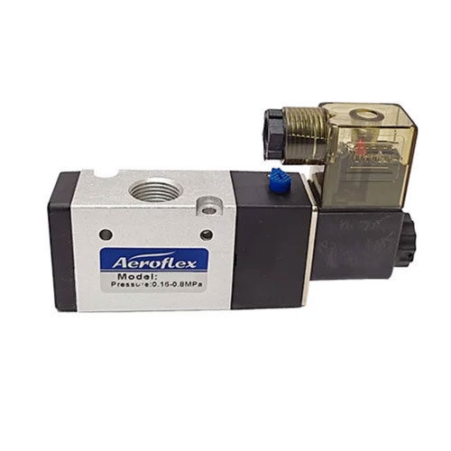 Aluminium Alloy Aeroflex 3-2 Way Single Solenoid Valve With Spring Return