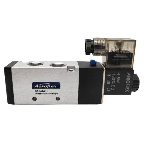 Aeroflex 5-2 Way Single Solenoid Valve with Spring Return