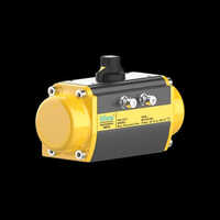 Yellow Single Acting Pneumatic Rotary Actuator