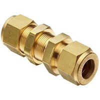 BRASS COMPRESSION BULKHEAD UNION
