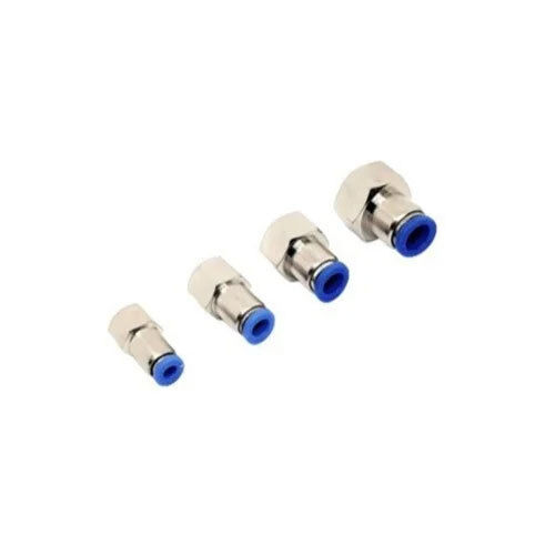 Silver Pneumatic Fittings - Push Female Connector Of All Sizes