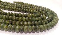 Natural Green Tourmaline Quartz Rondelle plain 8mm Sold Per strand 8 ''Long