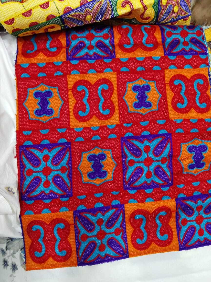 CHAIN STITCH WORK FABRIC