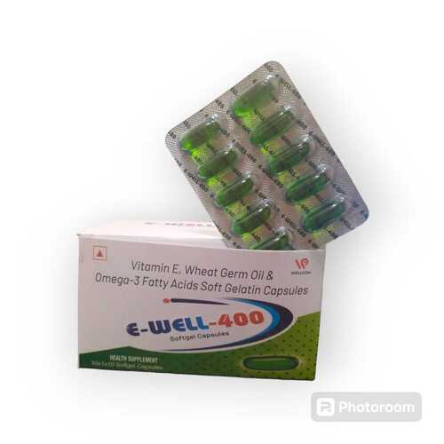 Vitamin E, Wheat Germ Oil & Omega - 3 Fatty Acids Gelatin Capsules