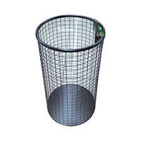 Steel Broom Stand - Color: Black