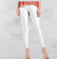 White Shimmer Leggings