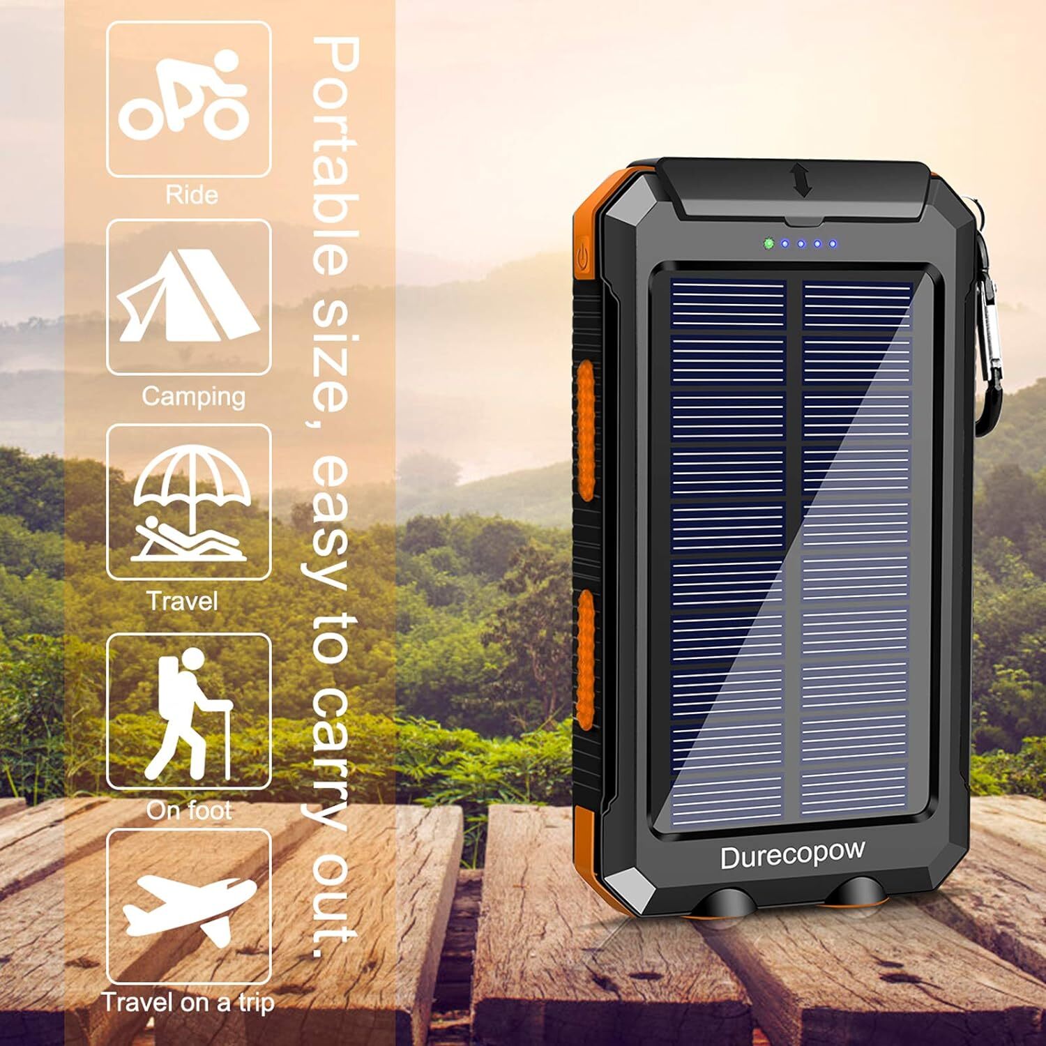 Durecopow Solar Charger