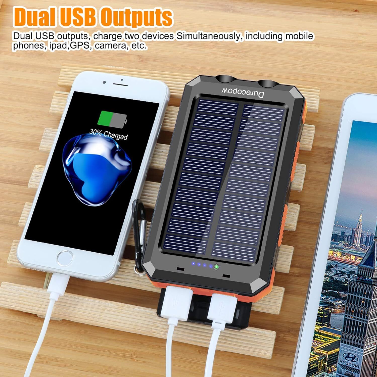 Durecopow Solar Charger