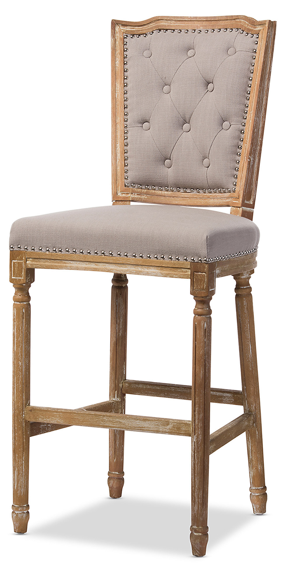 BS-547A Wood Frame With Linen Fabric Bar Chair rental bar chairs for events