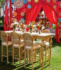 BS-538 Wood Frame With Linen Fabric Bar Chair wedding vip chair for sale