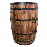 Wooden Round Bar Cabinet