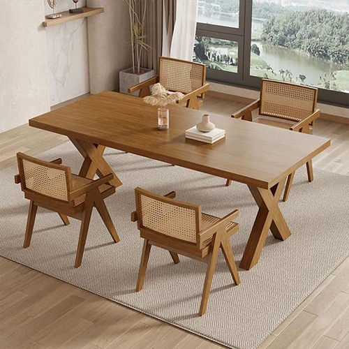 Stylish Wooden Dining Table With 4 Seater