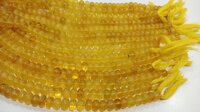 Natural Yellow opal Rondelle Plain 8mm Beads Sold per strand 8'' long