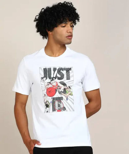 Mens Printed T Shirts - Color: White