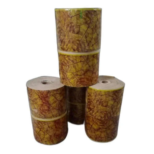 Printed Paper Plate Raw Material - 1.1mm Thickness, Brown Color with Printed Pattern | Durable Paper Material for Paper Plate Making