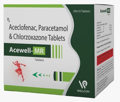 Aceclofenac, Pracetamol & Chlorzoxazone Tablets