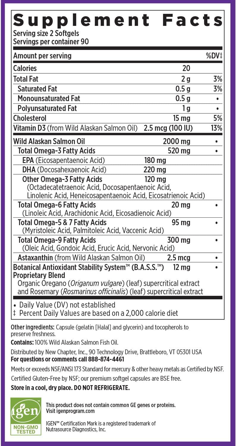 New Chapter Wholemega Fish Oil Supplement