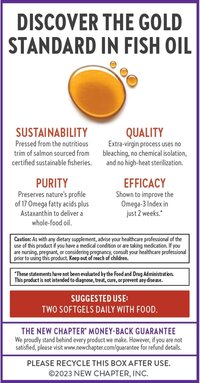 New Chapter Wholemega Fish Oil Supplement