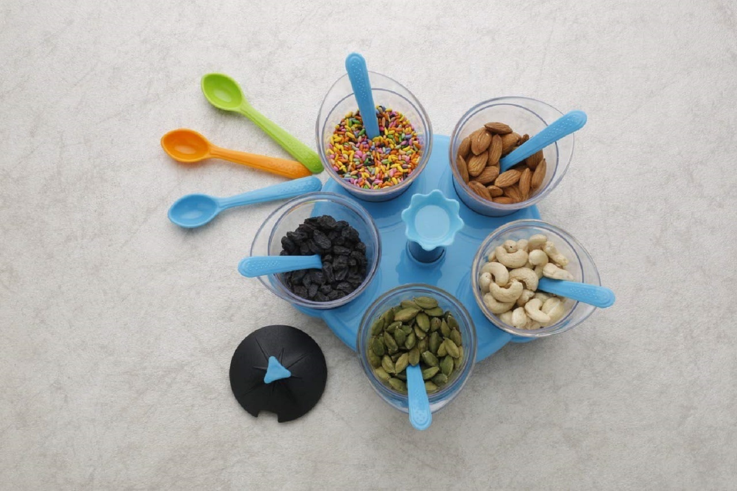 MULTI PURPOSE DINING SET OF 5 SPICE RACK.