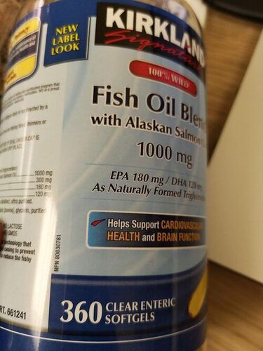 Kirkland Wild Fish Oil Blend  Softgels