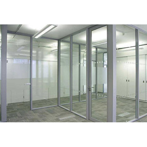 Glass Partition Door - Color: As Per Requirement